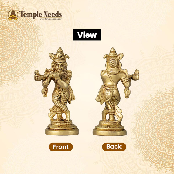 Krishnar  Brass Idol