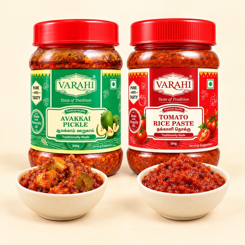 Pickles and Rice Paste